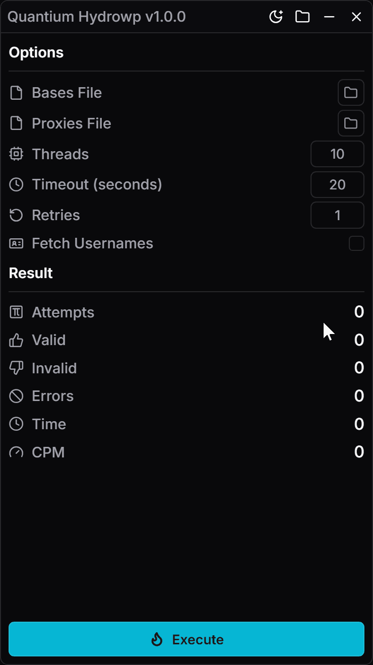Hydros User Interface